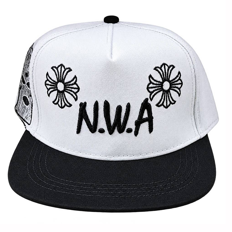 کلاه کپ بک‌فیت سفید مشکی طرح N.W.A کد 2